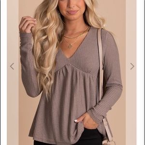 Bella Ella Waffle knit top